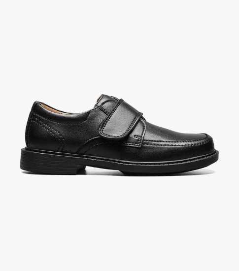 Florsheim Berwyn Jr. II Boys Moc Toe Strap - Black - Click Image to Close