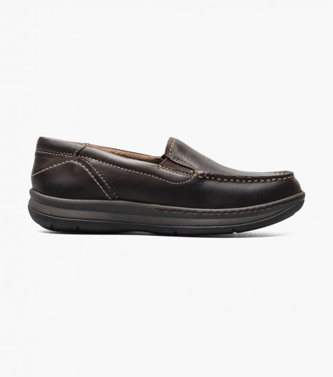 Florsheim Central Jr. Moc Toe Venetian Loafer - Brown CH - Click Image to Close