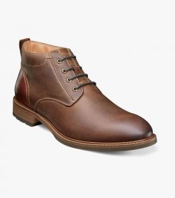 Florsheim Men's Lodge Plain Toe Chukka Boot - Brown CH Florsheim Men's Lodge Plain Toe Chukka Boot - Brown CH