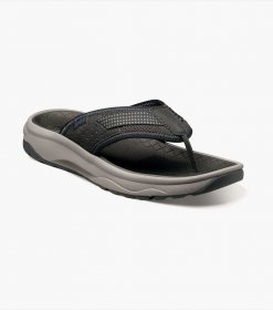 Florsheim Men's Tread Lite Thong Sandal - Black Florsheim Men's Tread Lite Thong Sandal - Black