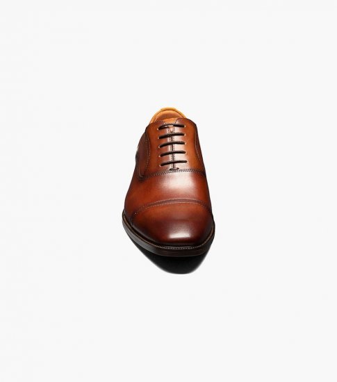 Florsheim Men's Sorrento Cap Toe Oxford - Cognac - Click Image to Close