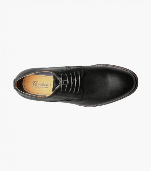 Florsheim Men's Blaze Plain Toe Oxford - Black - Click Image to Close