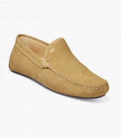 Florsheim Men's Navono Moc Toe Venetian Slip On - Tan Florsheim Men's Navono Moc Toe Venetian Slip On - Tan
