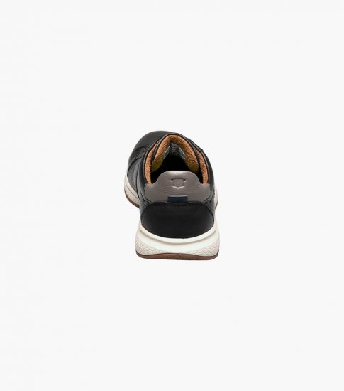 Florsheim Great Lakes Jr. Boys Lace To Toe Oxford - Black - Click Image to Close