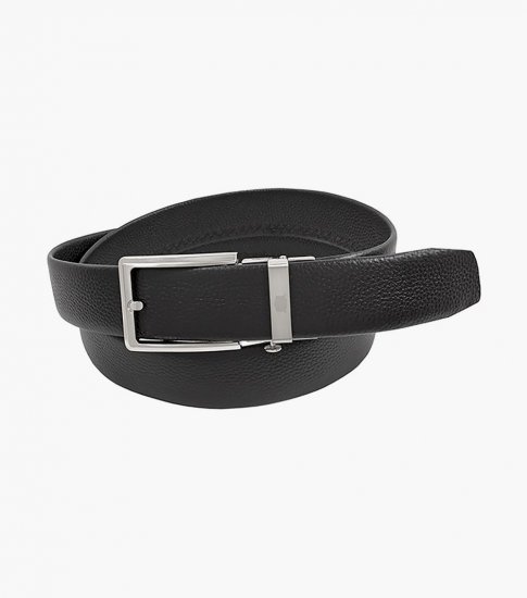 Florsheim Vizcarra Track Buckle Belt - Black - Click Image to Close
