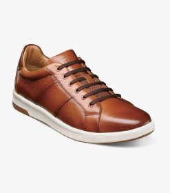 Florsheim Men's Crossover Lace To Toe Sneaker - Cognac Florsheim Men's Crossover Lace To Toe Sneaker - Cognac