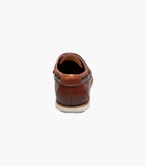 Florsheim Men's Atlantic Moc Toe Boat Shoe - Cognac - Click Image to Close