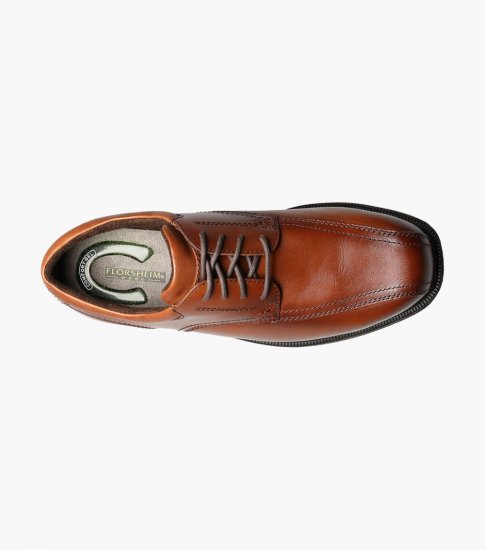 Florsheim Men's Coronis Work Steel Toe Brown Bike Toe Oxford - Brown - Click Image to Close
