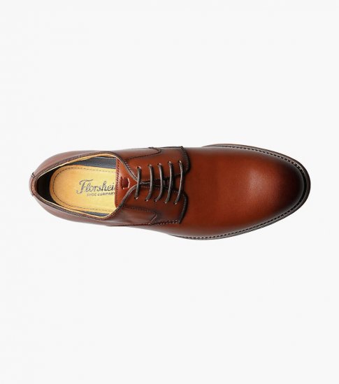 Florsheim Men's Blaze Plain Toe Oxford - Cognac - Click Image to Close