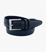 Florsheim Martin Pebble Grain Leather Belt - Navy Florsheim Martin Pebble Grain Leather Belt - Navy