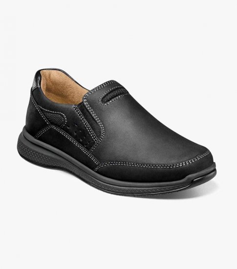 Florsheim Great Lakes Jr. Boys Sport Slip On - Black CH - Click Image to Close