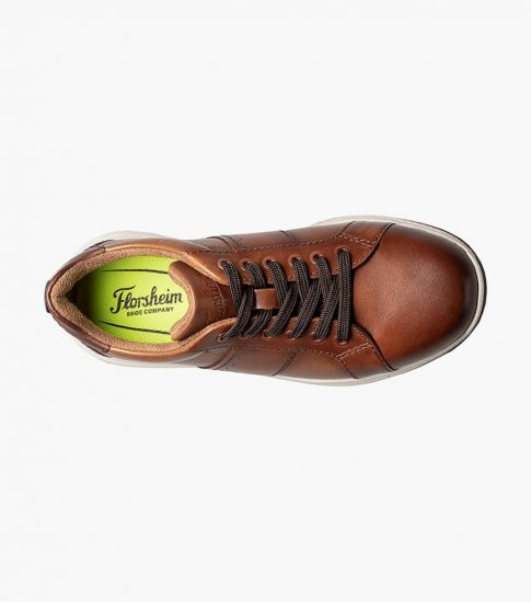 Florsheim Great Lakes Jr. Boys Lace To Toe Oxford - Cognac - Click Image to Close