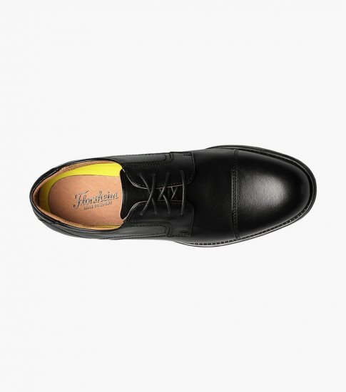 Florsheim Men's Center Cap Toe Oxford - Black - Click Image to Close