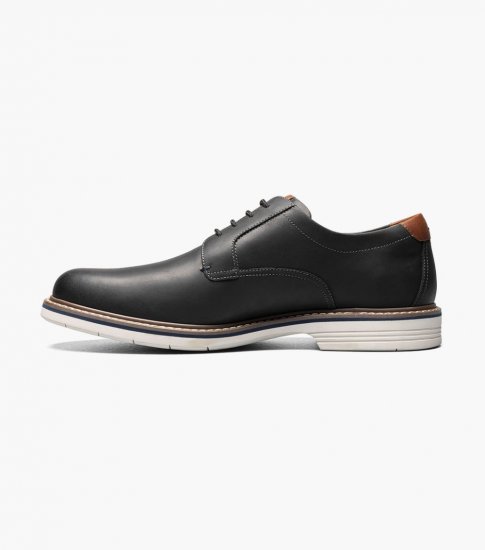 Florsheim Men's Norwalk Plain Toe Oxford - Black CH - Click Image to Close