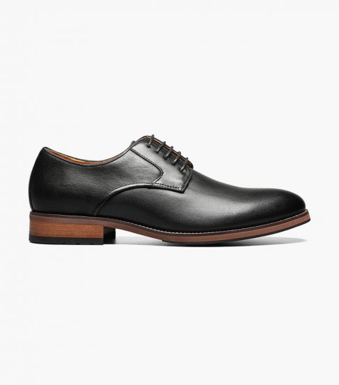 Florsheim Men's Blaze Plain Toe Oxford - Black - Click Image to Close
