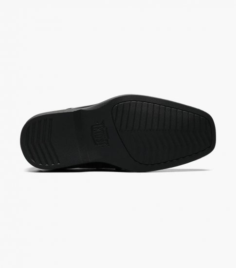 Florsheim Reveal Jr. Boys Bike Toe Bit Loafer - Black - Click Image to Close
