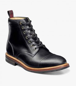 Florsheim Men's Foundry Cap Toe Boot - Black Florsheim Men's Foundry Cap Toe Boot - Black
