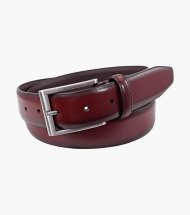Florsheim Carmine Genuine Leather Belt - Burgundy