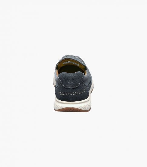Florsheim Great Lakes Jr. Boys Moc Toe Slip On - Indigo - Click Image to Close