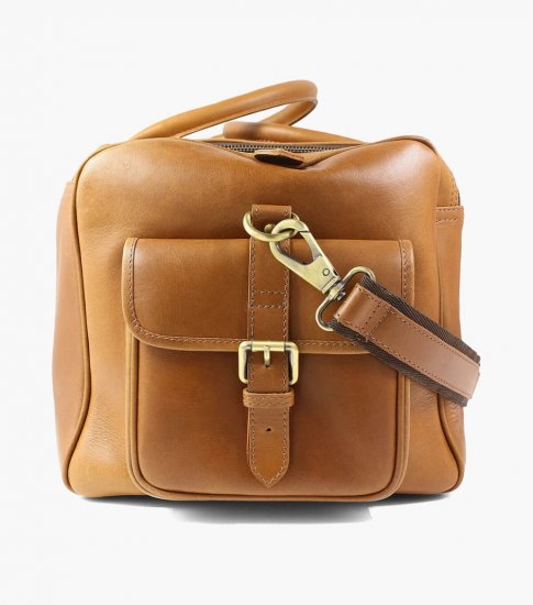 Florsheim Candemir Genuine Leather Travel Bag - Cognac - Click Image to Close
