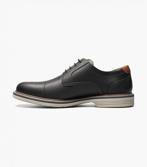 Florsheim Men's Norwalk Cap Toe Oxford - Black CH - Click Image to Close