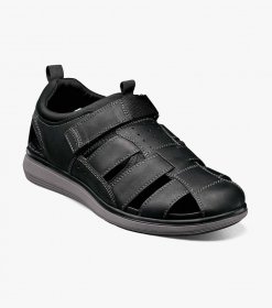 Florsheim Men's Venture Fisherman Sandal - Black CH Florsheim Men's Venture Fisherman Sandal - Black CH