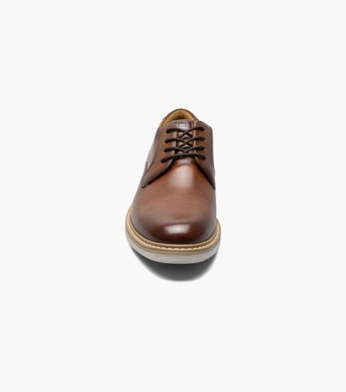Florsheim Men's Norwalk Plain Toe Oxford - Cognac Multi - Click Image to Close