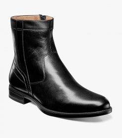 Florsheim Men's Midtown Plain Toe Zipper Boot - Black Florsheim Men's Midtown Plain Toe Zipper Boot - Black