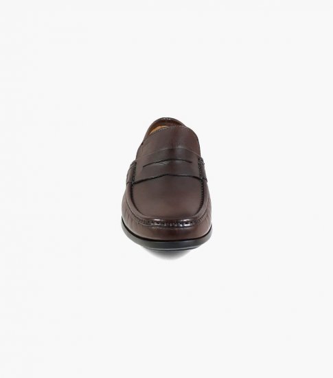 Florsheim Men's Puente Moc Toe Penny Loafer - Brown - Click Image to Close