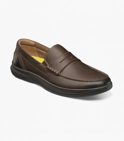 Florsheim Men's Central Moc Toe Penny Loafer - Brown CH Florsheim Men's Central Moc Toe Penny Loafer - Brown CH