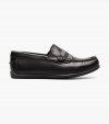 Florsheim Jasper Jr. Boys Moc Toe Strap Loafer - Black