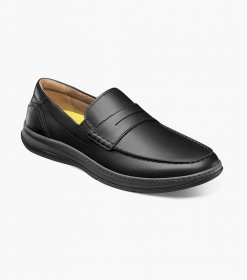 Florsheim Men's Central Moc Toe Penny Loafer - Black Florsheim Men's Central Moc Toe Penny Loafer - Black