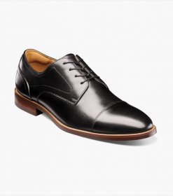 Florsheim Men's Rucci Cap Toe Oxford - Black Florsheim Men's Rucci Cap Toe Oxford - Black