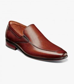 Florsheim Men's Postino Moc Toe Venetian Slip On - Cognac