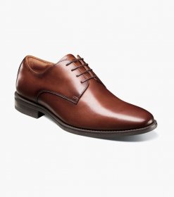 Florsheim Men's Santucci Plain Toe Oxford - Cognac Florsheim Men's Santucci Plain Toe Oxford - Cognac