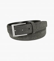 Florsheim Lucky Genuine Suede Belt - Gray Florsheim Lucky Genuine Suede Belt - Gray