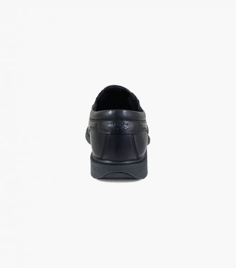 Florsheim Men's Coronis Work Steel Toe Black Bike Toe Slip On - Black - Click Image to Close