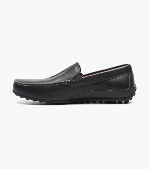 Florsheim Men's Throttle Moc Toe Venetian Loafer - Black - Click Image to Close