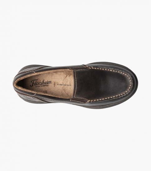 Florsheim Central Jr. Moc Toe Venetian Loafer - Brown CH - Click Image to Close