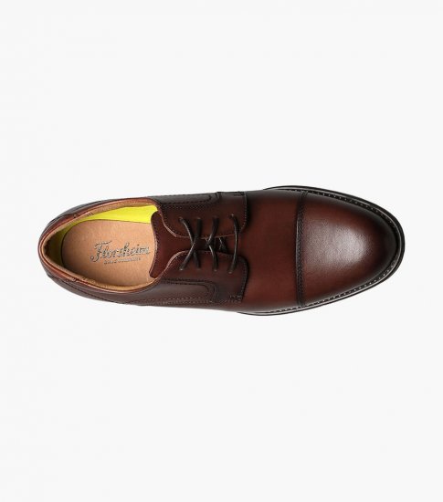 Florsheim Men's Center Cap Toe Oxford - Cognac - Click Image to Close