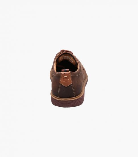 Florsheim Supacush Jr. Boys Plain Toe Oxford - Brown CH - Click Image to Close