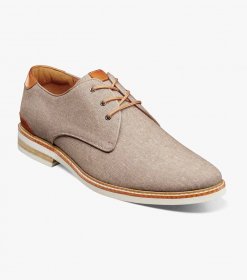 Florsheim Men's Highland Canvas Plain Toe Oxford - Sand Florsheim Men's Highland Canvas Plain Toe Oxford - Sand