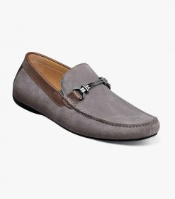 Florsheim Men's Dubino Moc Toe Bit Loafer - Gray Multi Florsheim Men's Dubino Moc Toe Bit Loafer - Gray Multi