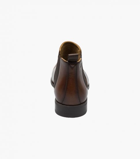 Florsheim Men's Jackson Plain Toe Gore Boot - Cognac - Click Image to Close