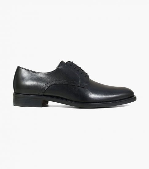 Florsheim Men's Russell Plain Toe Oxford - Black - Click Image to Close