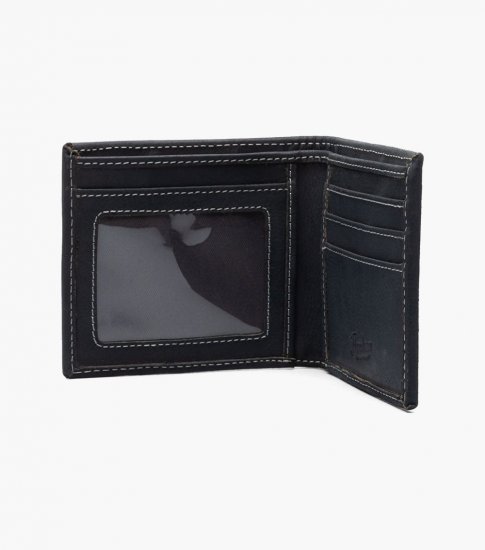 Florsheim Damon Bi-Fold Wallet - Navy - Click Image to Close