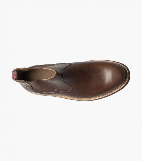 Florsheim Men's Foundry Plain Toe Gore Boot - Brown - Click Image to Close