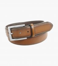 Florsheim Sinclair Perf Leather Belt - Cognac Florsheim Sinclair Perf Leather Belt - Cognac
