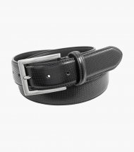 Florsheim Sinclair Perf Leather Belt - Black Florsheim Sinclair Perf Leather Belt - Black