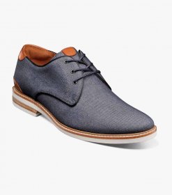 Florsheim Men's Highland Canvas Plain Toe Oxford - Navy Florsheim Men's Highland Canvas Plain Toe Oxford - Navy